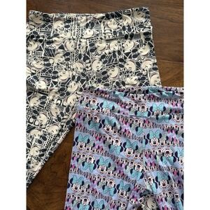 Set of 2! LuLaRoe Disney Tall & Curvy MICKEY & MINNIE Leggings